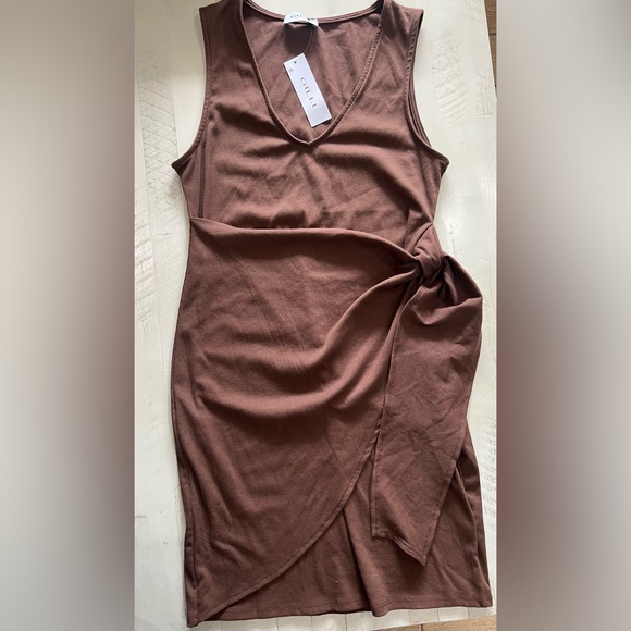 NWT Gilli woman’s dress brown size L - Picture 1 of 3